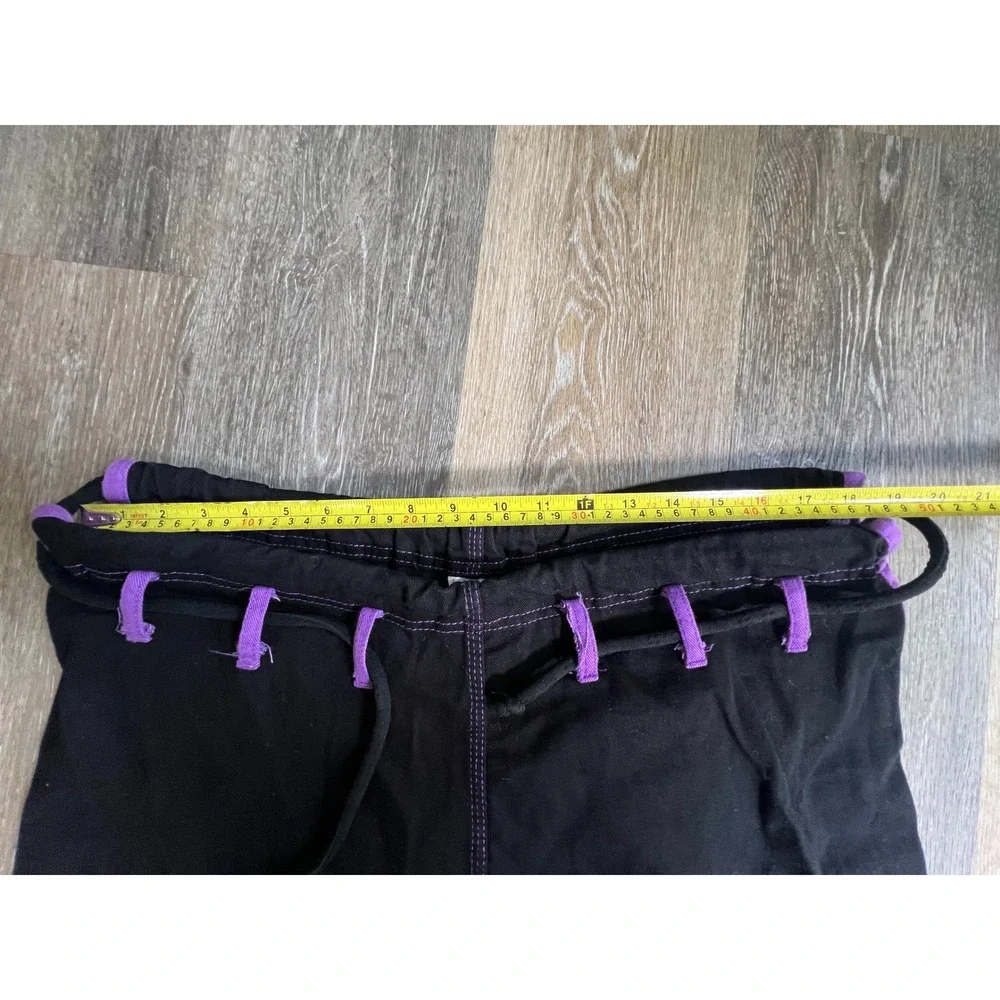 Hyperfly BJJ Gi Pants Mens W2 Black Purple Martial Arts Grappling Training
